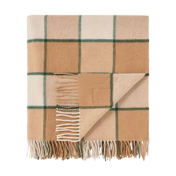 Manta Checked Recycled Wool 130x170 cm - Bege-Light beige-verde - Lexington