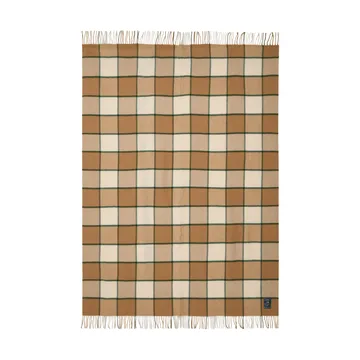Manta Checked Recycled Wool 130x170 cm - Bege-Light beige-verde - Lexington