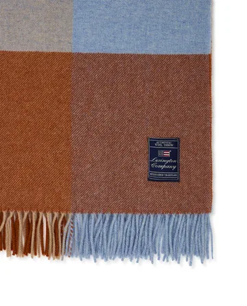 Manta Checked Recycled Wool 130x170 cm - Multi - Lexington