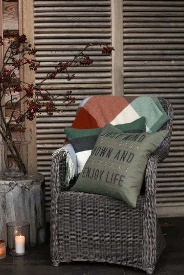 Manta Checked Recycled Wool 130x170 cm - Multi - Lexington