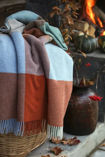 Manta Checked Recycled Wool 130x170 cm - Multi - Lexington