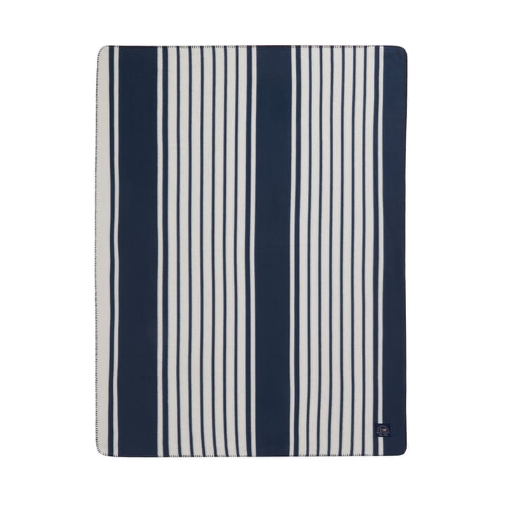 Manta Striped Recycled Polyester 130x170 cm - Navy - Lexington