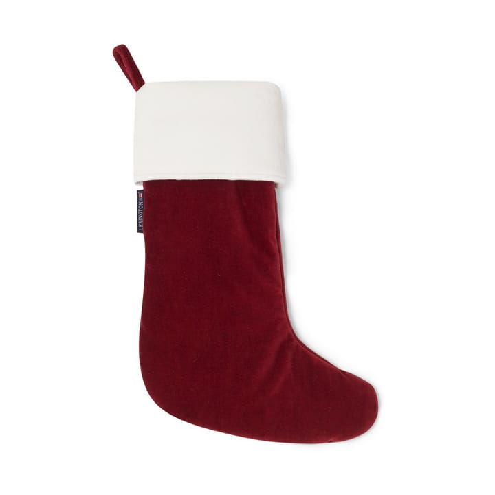 Meias de Natal de veludo e algodão Happy Holidays Organic , vermelho-branco  Lexington