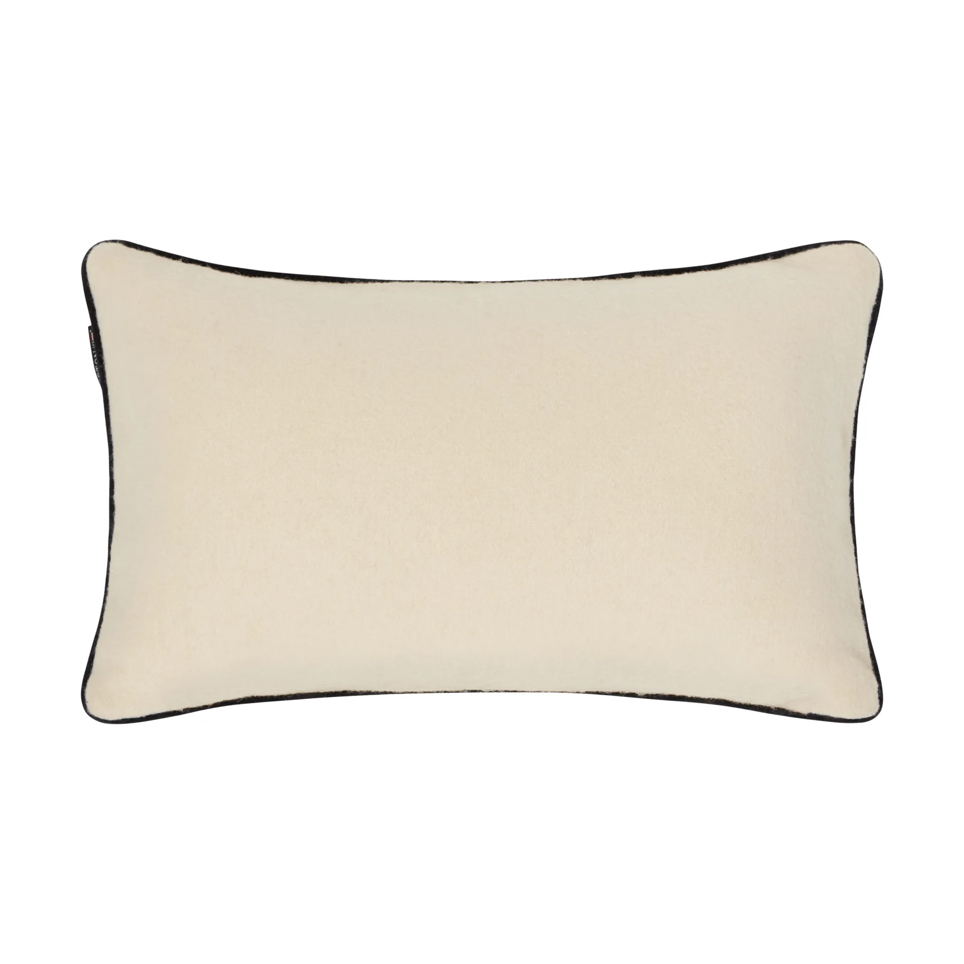 Mountains Logo almofada decorativa em mistura de lã, White-navy, 50x30 cm Lexington