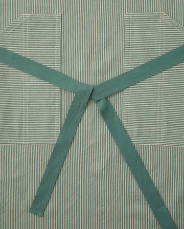 Oxford avental Striped - Verde-branco - Lexington