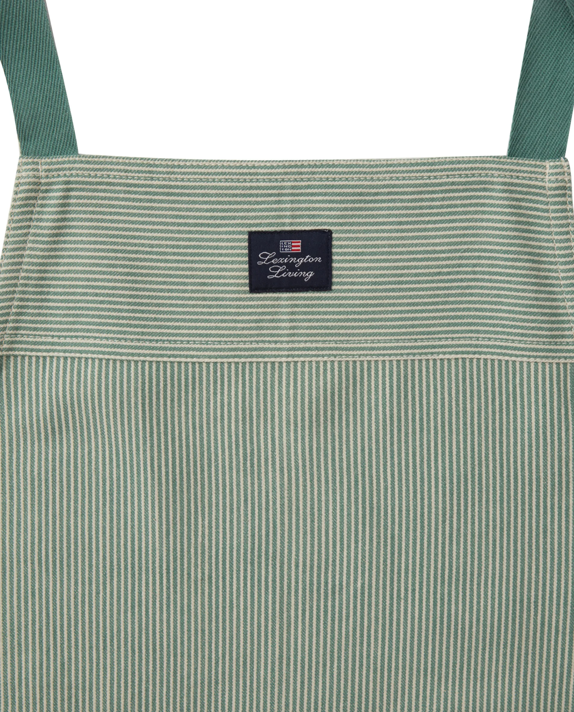 Oxford avental Striped, Verde-branco Lexington