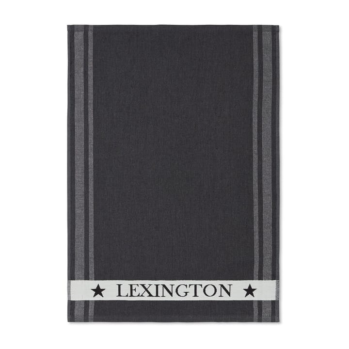 Pano de cozinha de algodão turco Striped 50x70 cm, Dark Grey-white Lexington