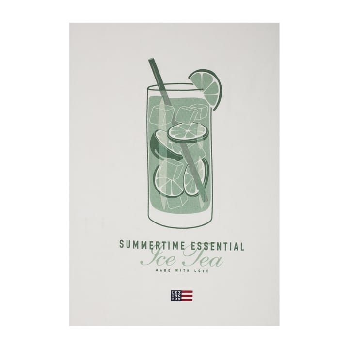 Pano de cozinha Ice Tea Organic Cotton Twill 50x70 cm, Branco Lexington