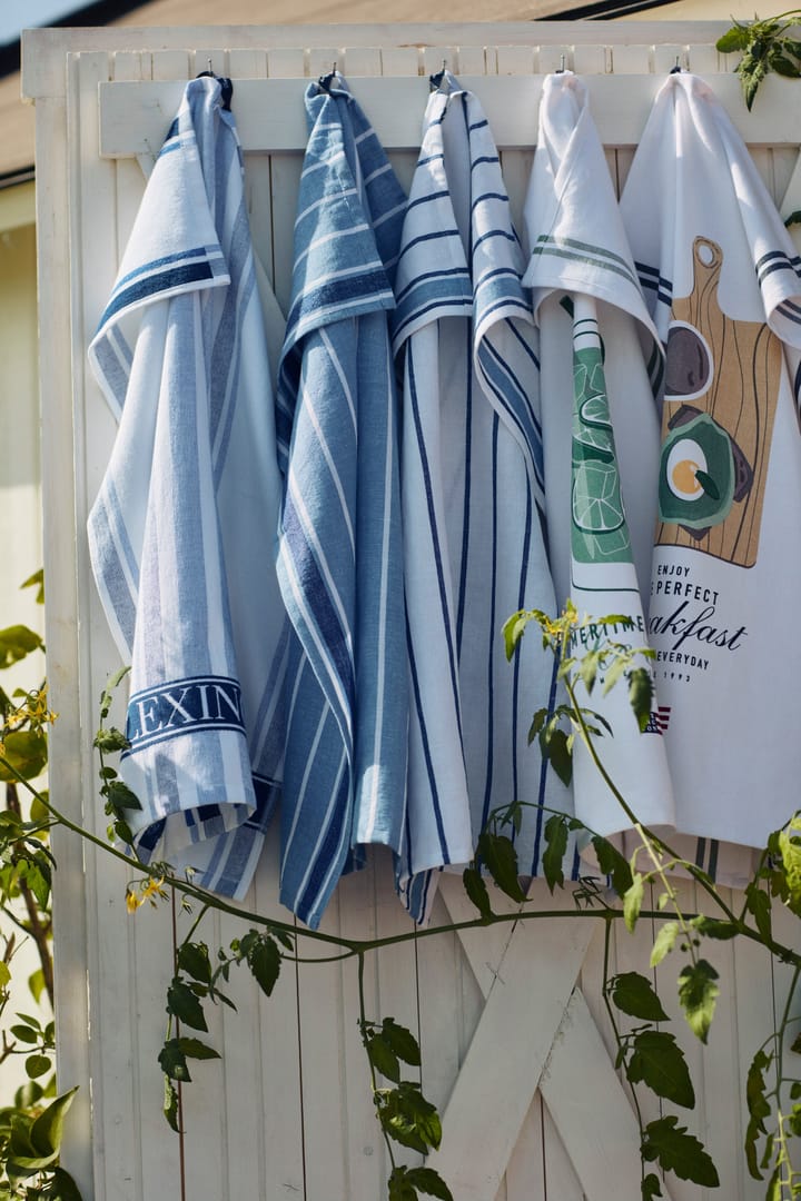 Pano de cozinha Ice Tea Organic Cotton Twill 50x70 cm, Branco Lexington