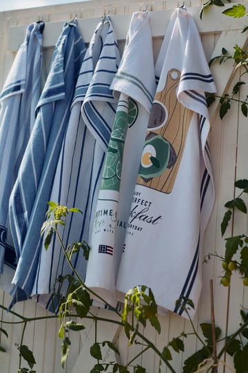 Pano de cozinha Ice Tea Organic Cotton Twill 50x70 cm - Branco - Lexington