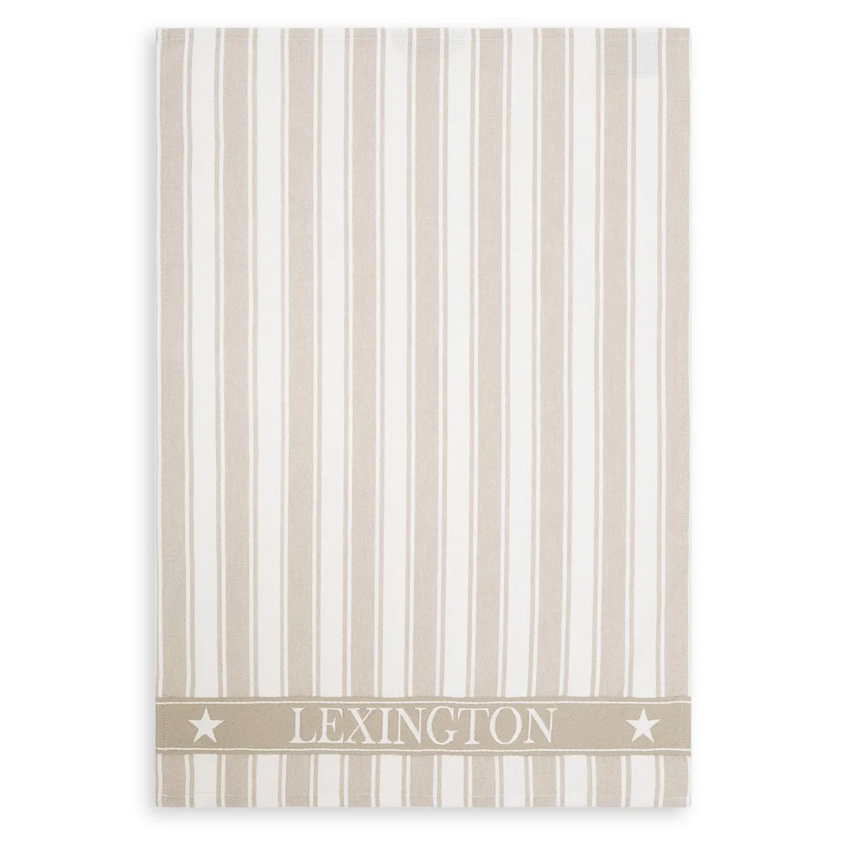 Pano de cozinha Icons Waffle Striped 50x70 cm, beige-white Lexington