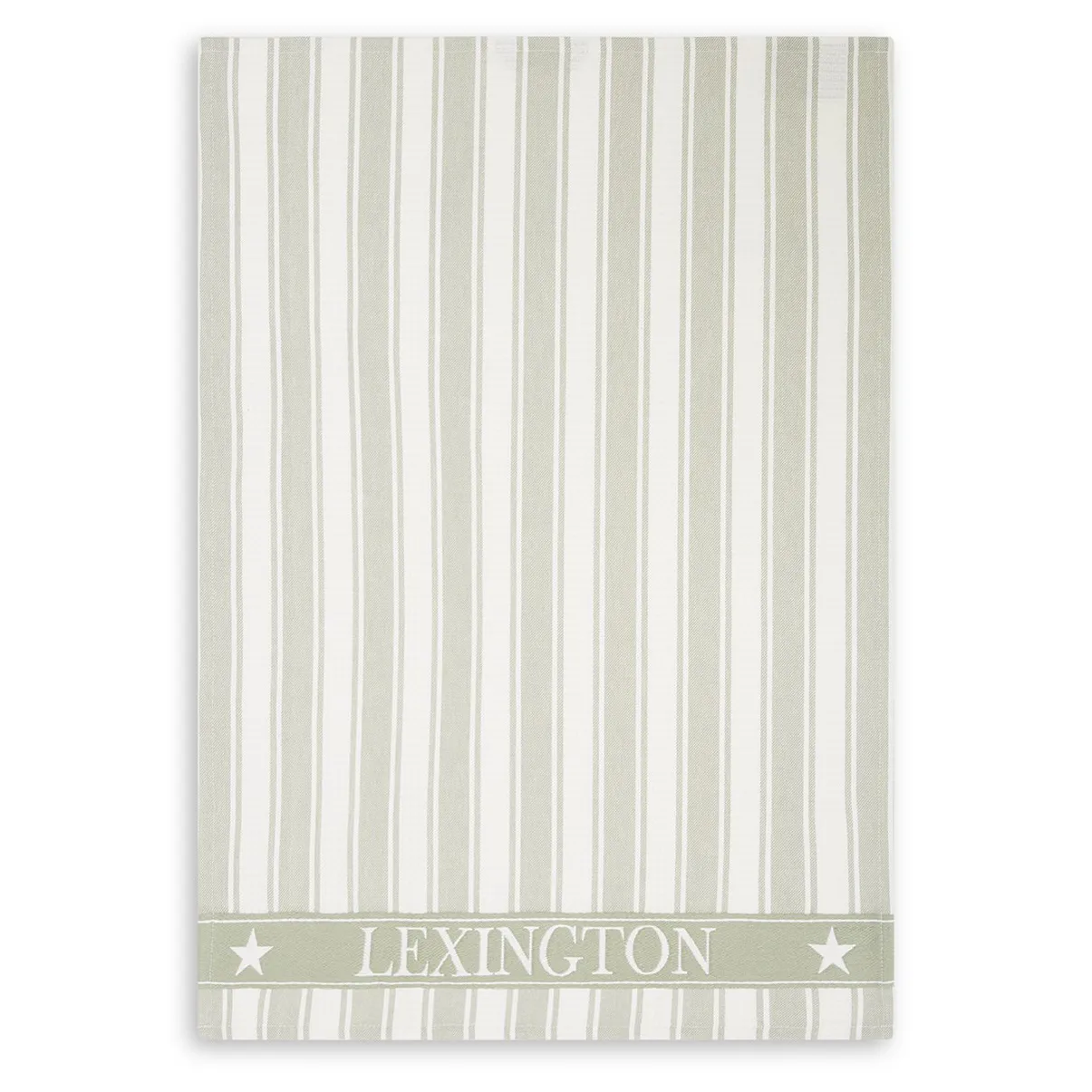 Pano de cozinha Icons Waffle Striped 50x70 cm, sage green-white Lexington