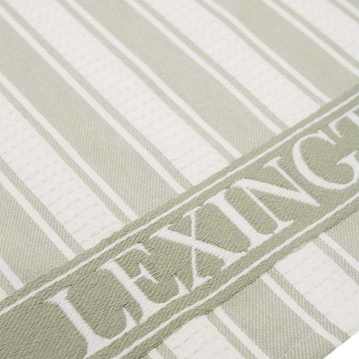 Pano de cozinha Icons Waffle Striped 50x70 cm, sage green-white Lexington