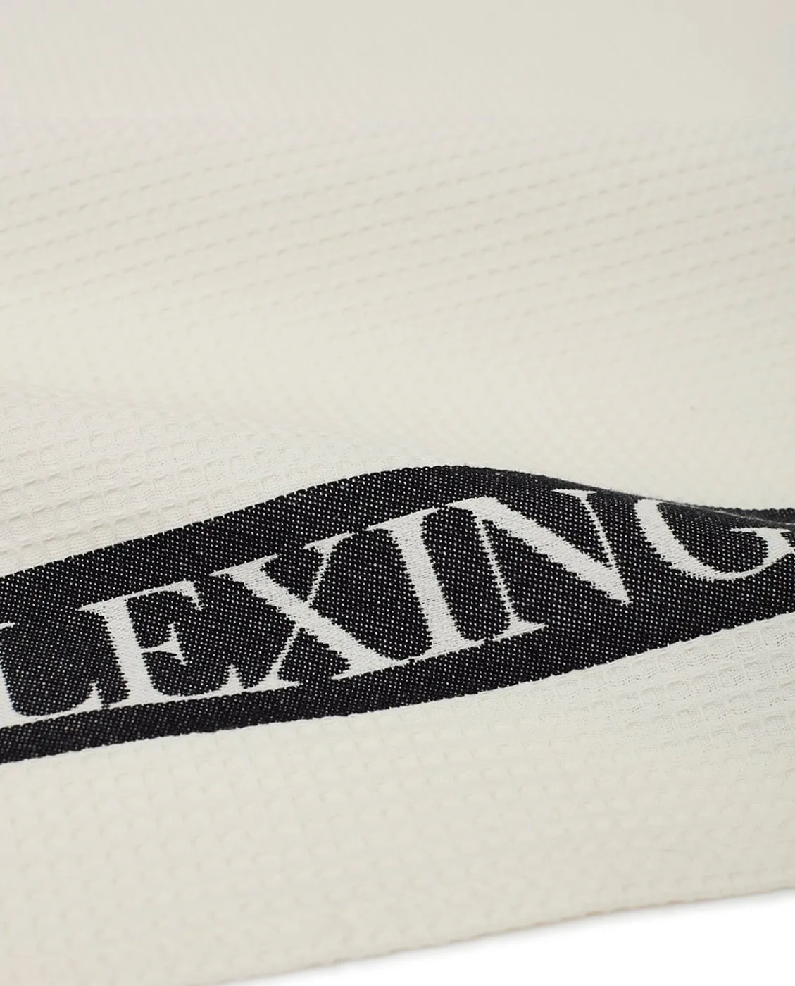 Pano de cozinha Icons Waffle Striped 50x70 cm, White-dark Grey Lexington