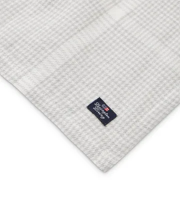 Pepita Check Cotton Linen guardanapo de tecido 50x50 cm - Branco-cinzento claro - Lexington