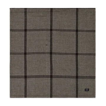 Pepita Check Cotton Linen guardanapo de tecido 50x50 cm - Dark gray-beige - Lexington