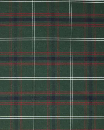 Percal de algodão aos quadrados fronha - Green-navy, 50x60 cm - Lexington