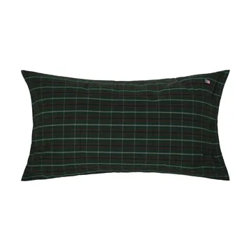 Percal de algodão aos quadrados fronha - Green-navy, 50x90 cm - Lexington