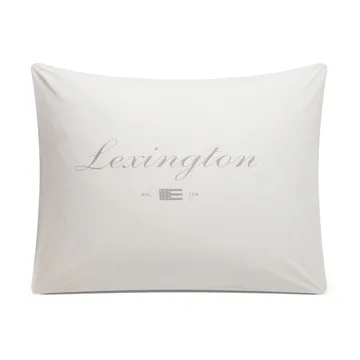 Printed Organic fronha Poplin algodão 50x60 cm - Branco-cinza - Lexington