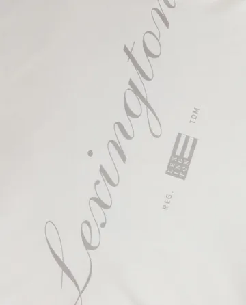 Printed Organic fronha Poplin algodão 50x60 cm - Branco-cinza - Lexington