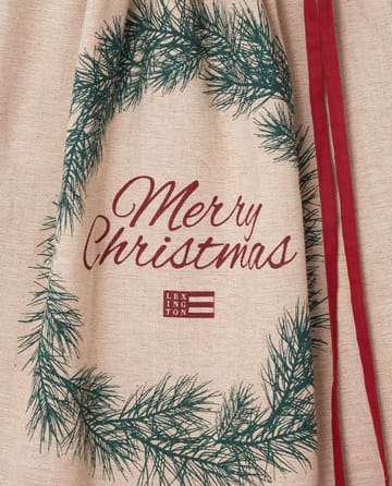 Saco de presente de Natal Juta Algodão Merry Christmas 65x95 cm - Natural  - Lexington