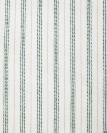 Stripe fronha de flanela de algodão - Branco-verde-bege, 50x60 cm - Lexington