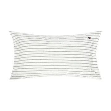 Stripe fronha de flanela de algodão - Branco-verde-bege, 50x90 cm - Lexington