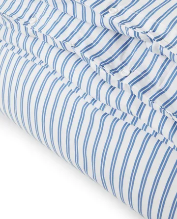 Striped capa de edredão Poplin algodão 150x210 cm - Azul - Lexington