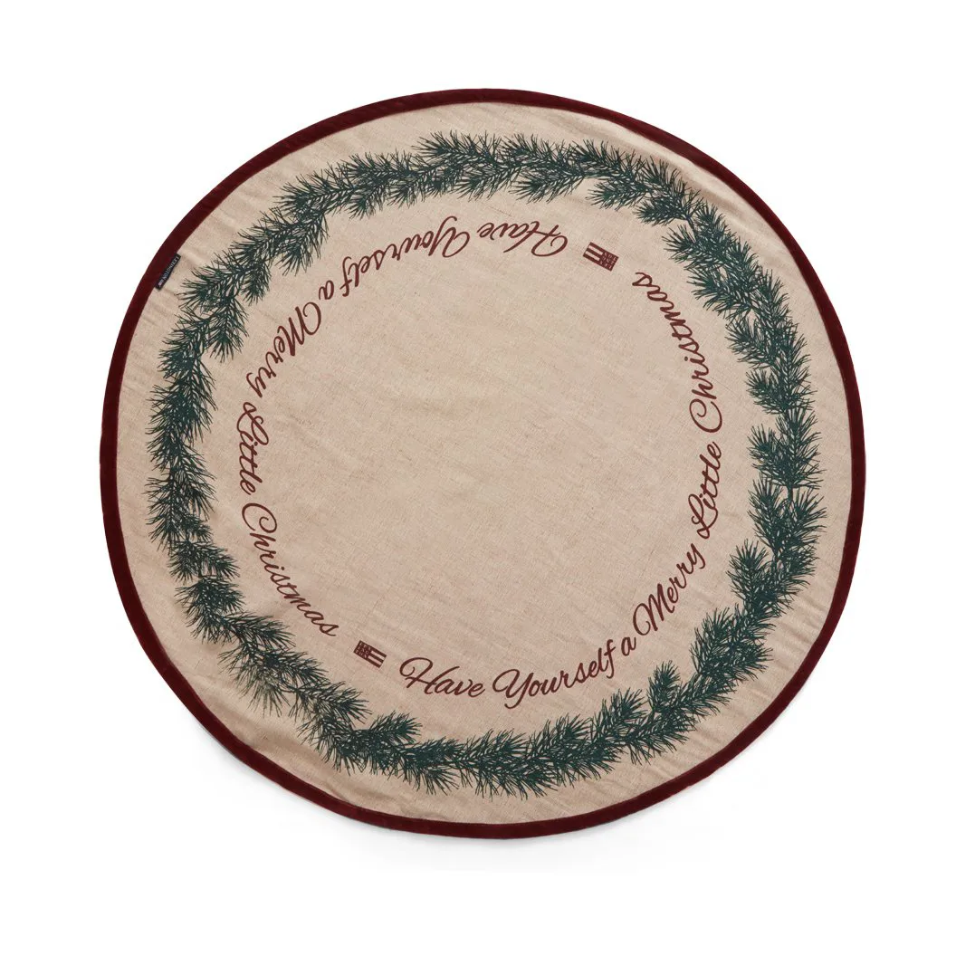 Tapete da árvore de Natal Juta Algodão Christmas Tree Ø110 cm, Natural  Lexington