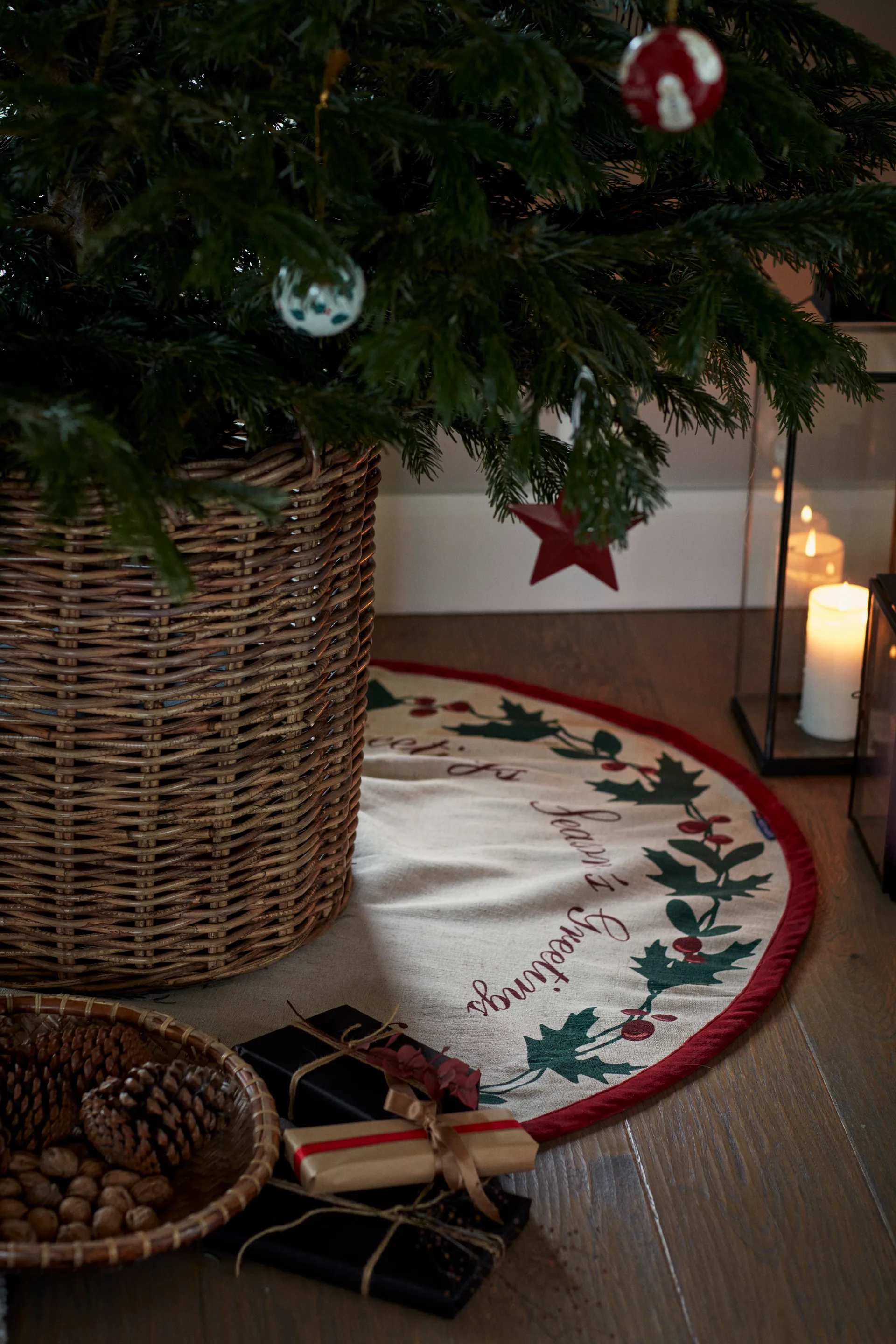 Tapete da árvore de Natal Juta Algodão Christmas Tree Ø110 cm,  Lexington