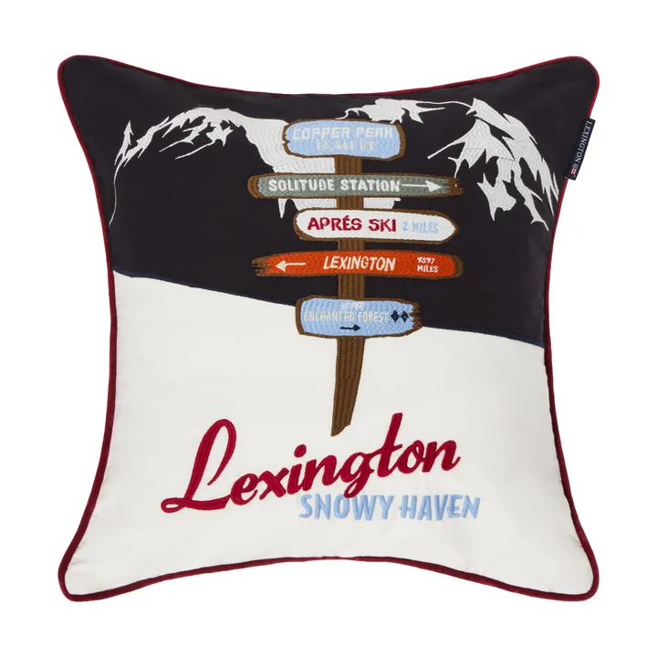 The Sign capa de almofada - Navy-white-multi, 50x50 cm - Lexington