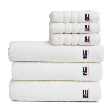 Toalha de banho Icons Original Striped 70x130 cm - branco - Lexington