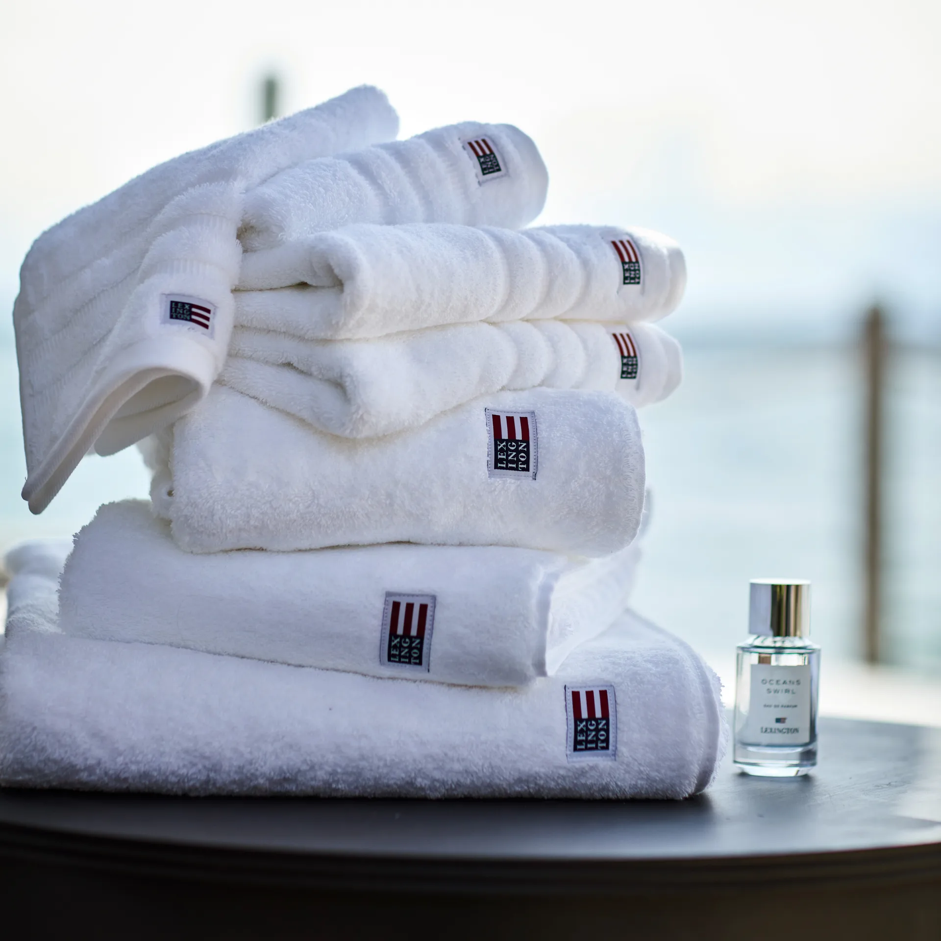 Toalha de banho Icons Original Striped 70x130 cm, branco Lexington