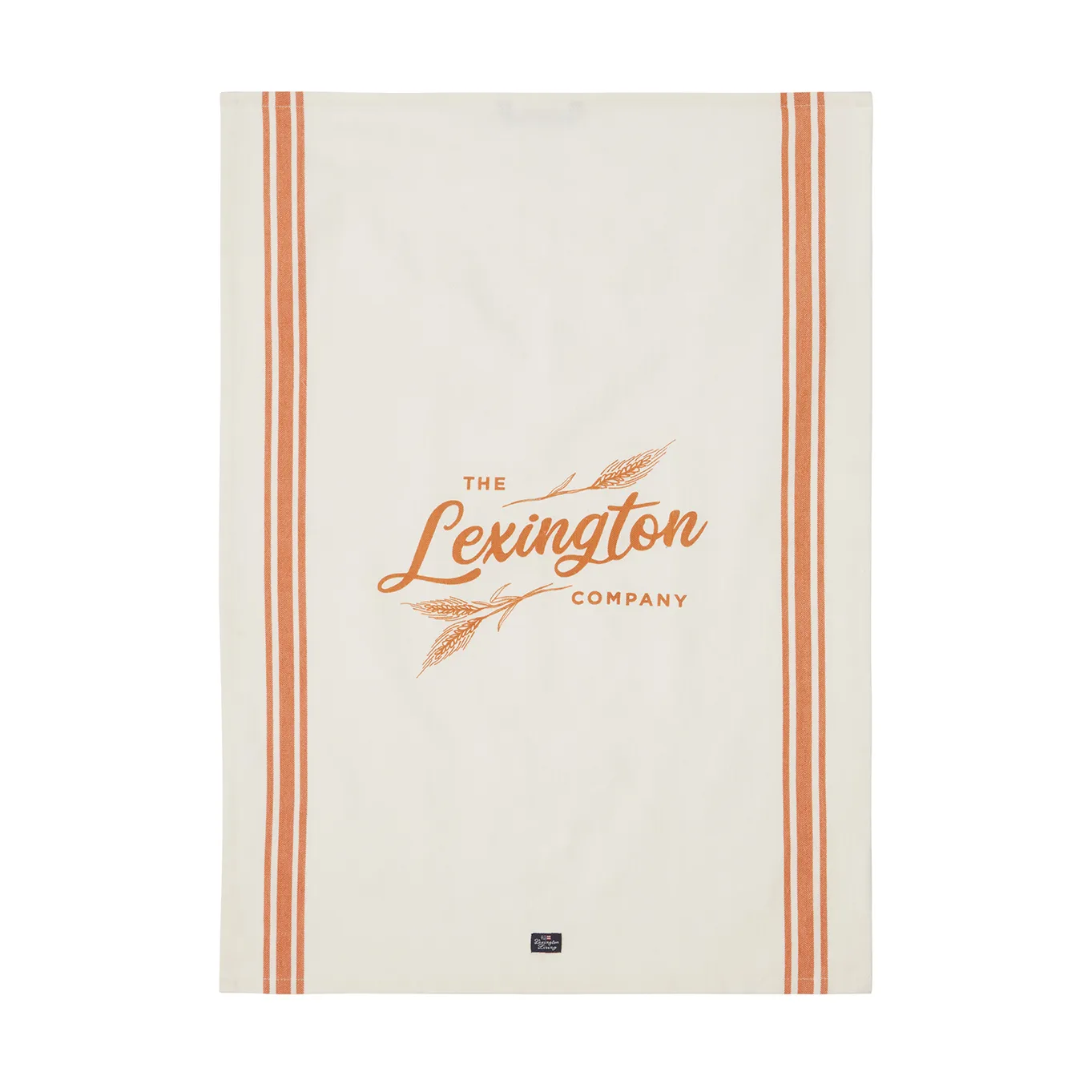 Toalha de cozinha Organic Cotton 50x70 cm, White-orange Lexington