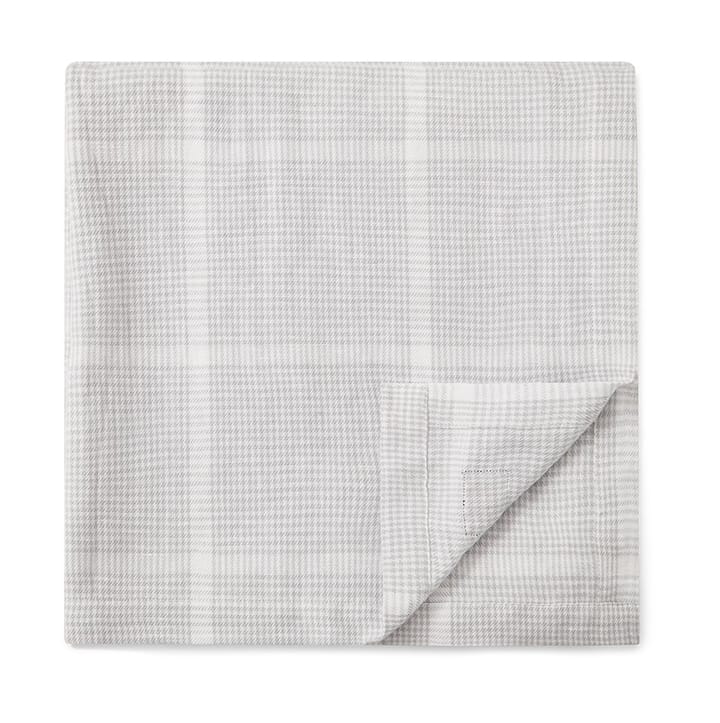Toalha de mesa de algodão e linho Pepita Check 180x180 cm , branco-cinzento claro  Lexington