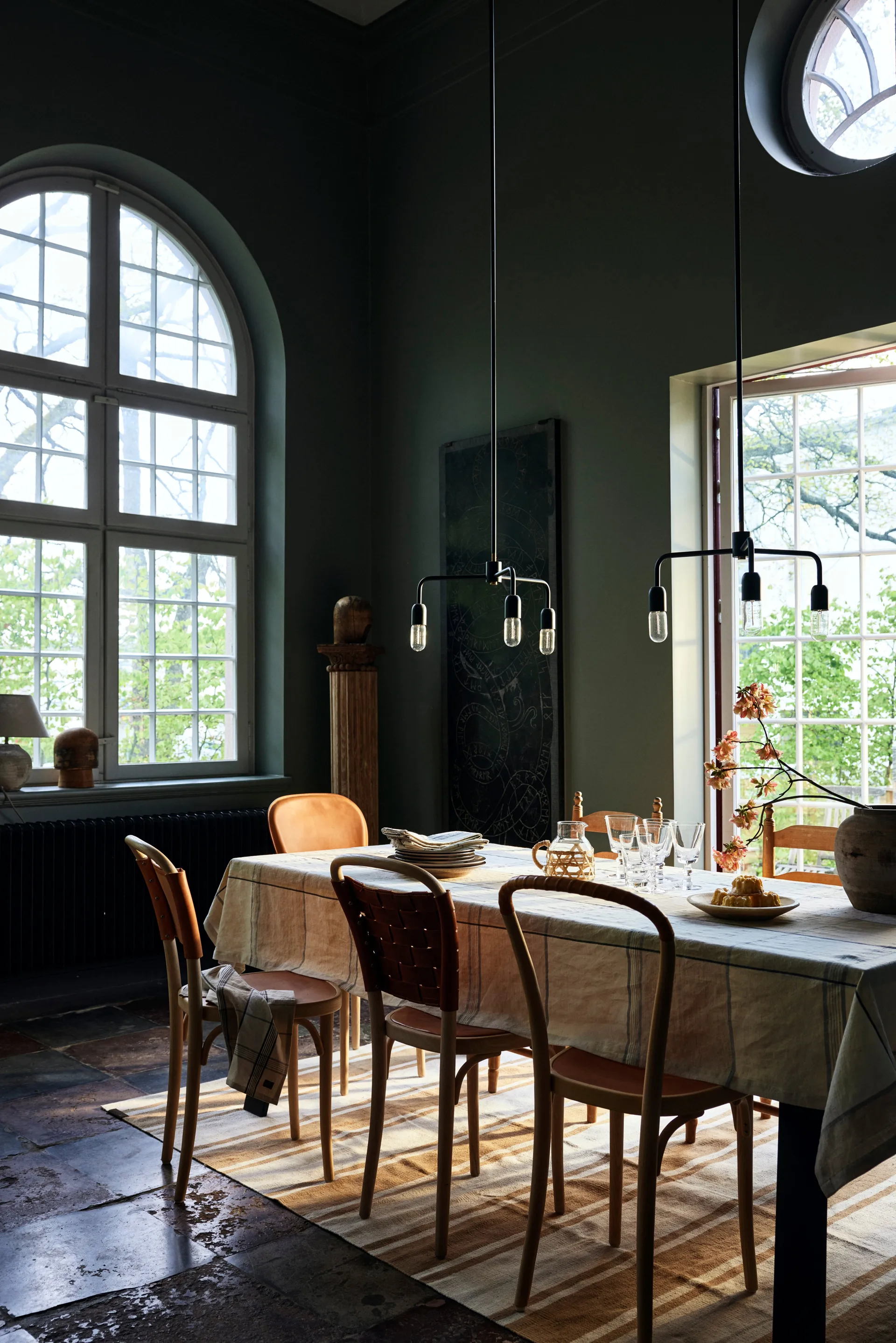 Toalha de mesa Easter Linen/Cotton 150x250 cm, Amarelo-verde Lexington