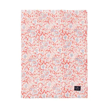 Toalha de mesa Printed Flowers Recycled Cotton 150x250 cm - Coral - Lexington