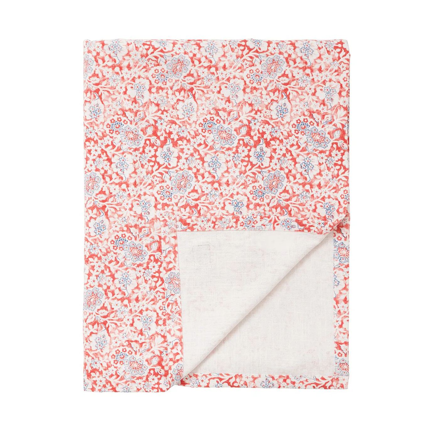 Toalha de mesa Printed Flowers Recycled Cotton 150x250 cm, Coral Lexington