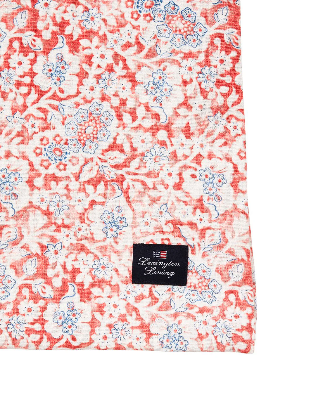 Toalha de mesa Printed Flowers Recycled Cotton 150x250 cm, Coral Lexington