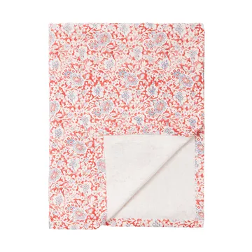 Toalha de mesa Printed Flowers Recycled Cotton 150x350 cm - Coral - Lexington