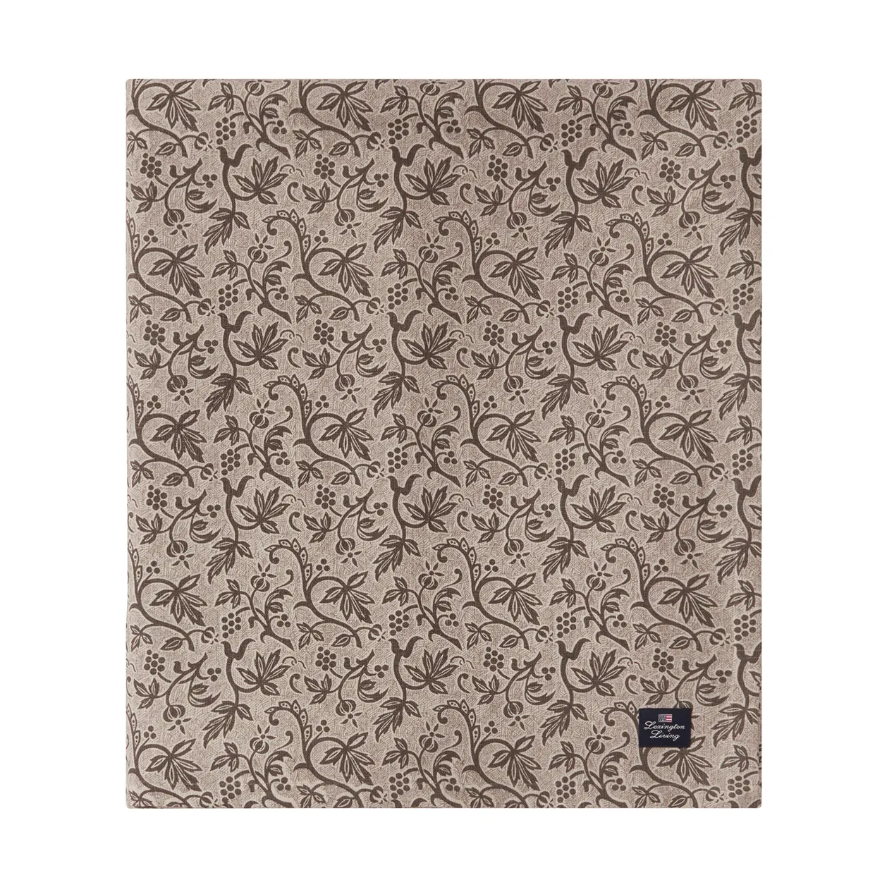 Toalha de mesa Printed Recycled Cotton 180x180 cm, Light beige Lexington