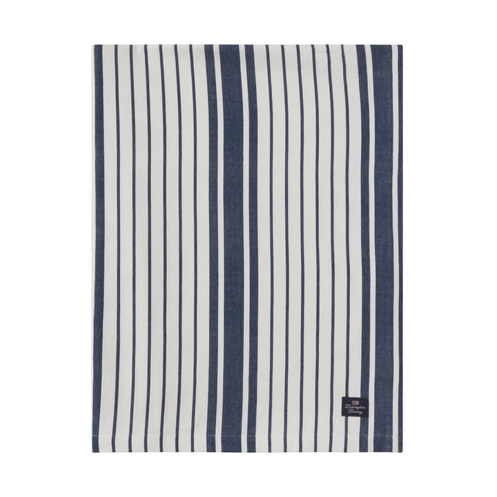 Toalha de mesa Striped Organic Cotton 150x350 cm - Navy - Lexington