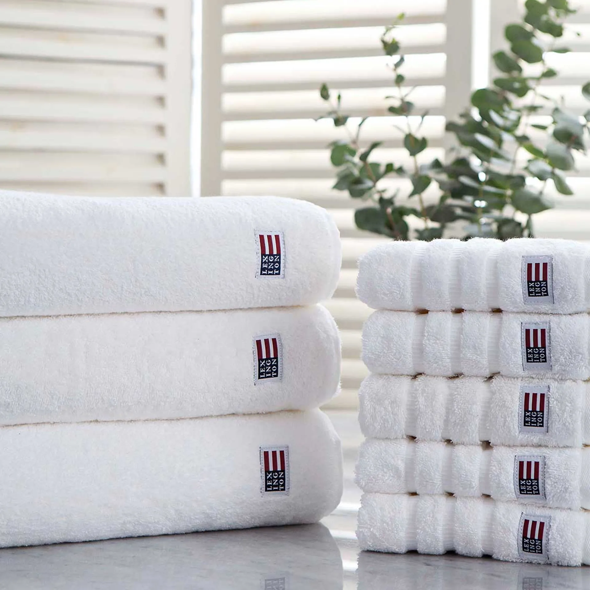 Toalha Icons Original Striped 30x30 cm, branco Lexington