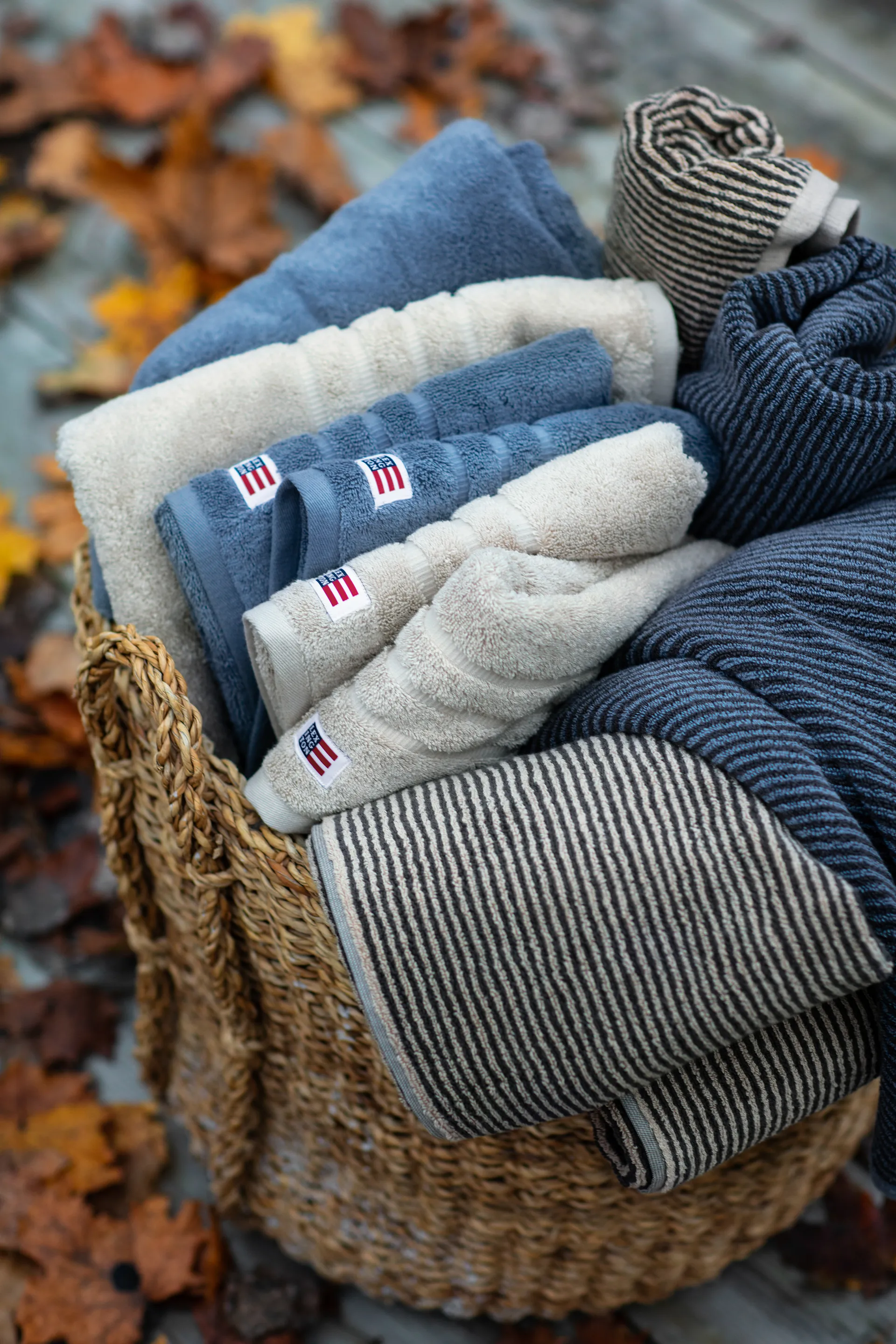 Toalha Icons Original Striped 50x70 cm, Steel blue Lexington