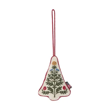 Tree enfeite de Natal em veludo de algodão orgânico - Multi, 9x13x3 cm - Lexington