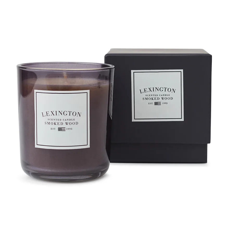 Vela perfumada Smoked Wood 45 horas, Dark gray Lexington