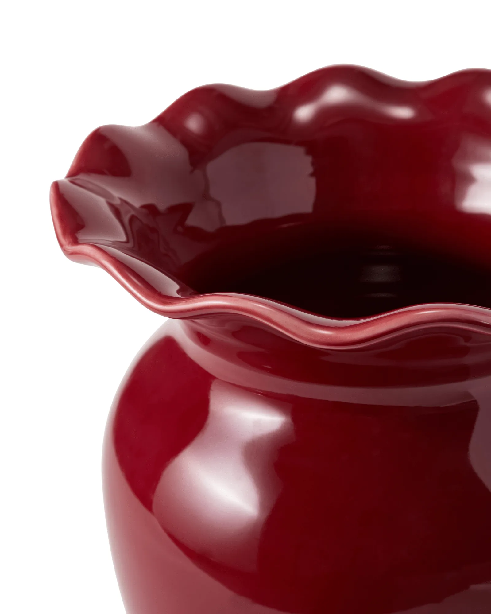 Wavy vaso, Vermelho, 25 cm Lexington
