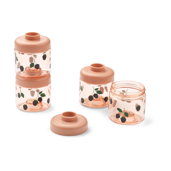 Dominique frascos de comida infantil 100 ml 4 unidades - Berry-Pale Tuscany - Liewood