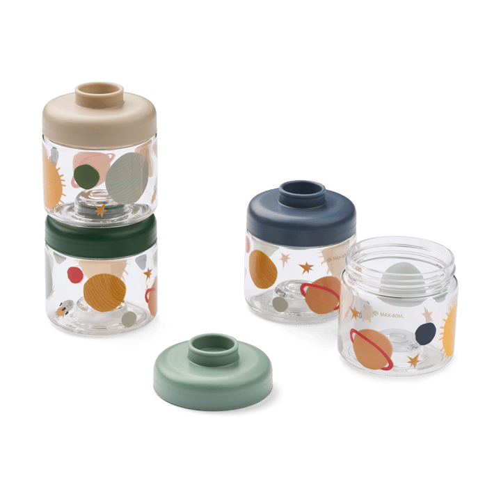 Dominique frascos de comida infantil 100 ml 4 unidades - Universe-Classic navy - Liewood