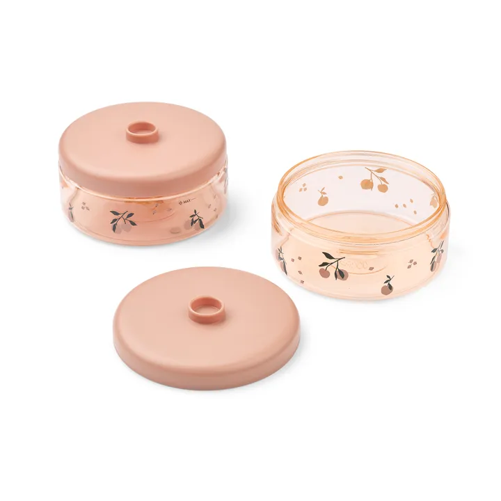 Dominique frascos de comida para bébé 500 ml 4 unidades - Peach-sea shell - Liewood